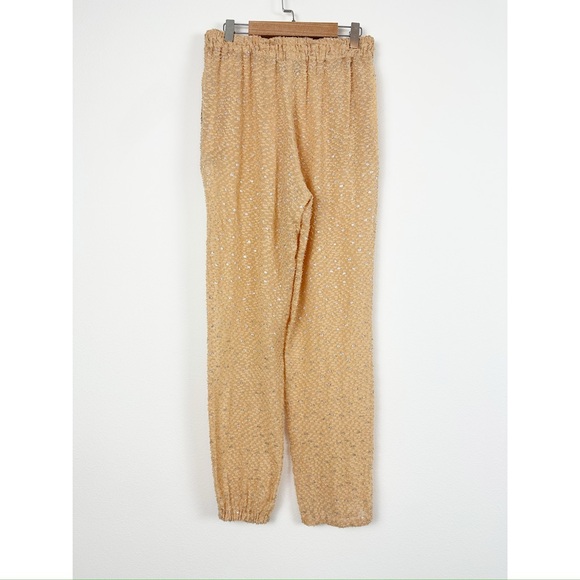 Fendi‎ Peach Sparkle Drawstring Pants Size 40 - Picture 2 of 13